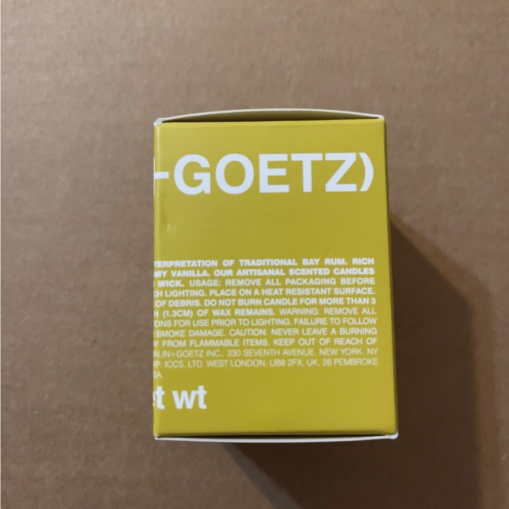 Malin+Goetz Dark Rum Candle 2.35oz New - Picture 3 of 5